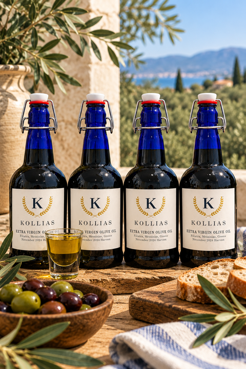 4 x 500 mL 2024 Harvest Single Source Early Harvest Extra Virgin Olive Oil