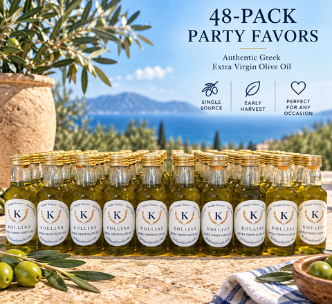 48 x 50 mL "Party Favor" Bottles Extra Virgin Olive Oil