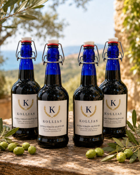 4 x 500 mL 2024 Harvest Single Source Early Harvest Extra Virgin Olive Oil