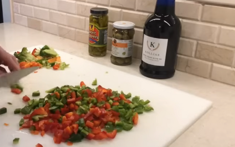 Hot Giardinera & Spicy Feta Cheese Spread